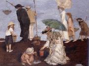 Rupert Bunny Shrimp fishers at Saint-Georges china oil painting reproduction